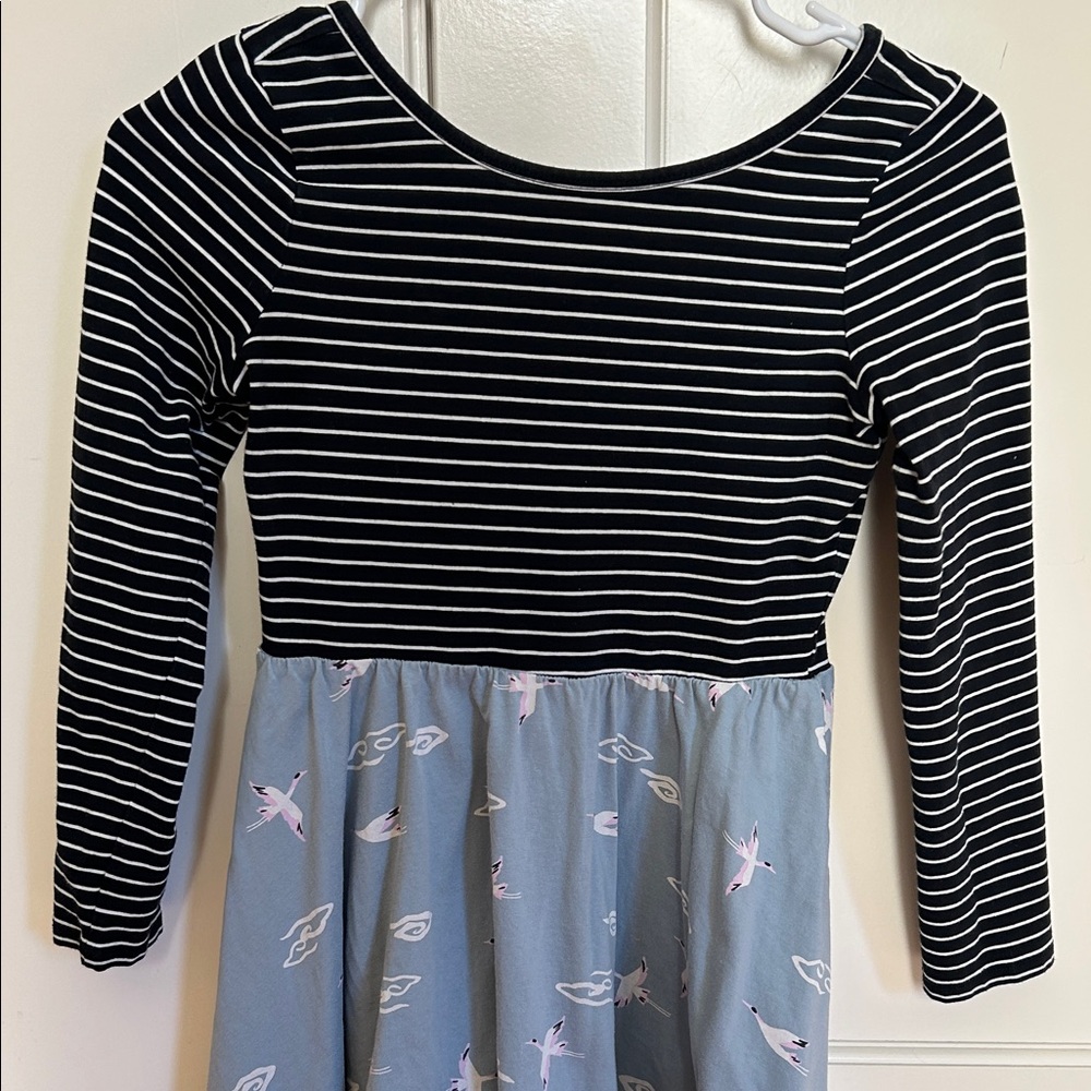 Tea Collection Black and White Striped Top